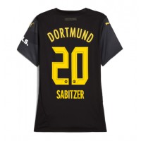 Fotballdrakt Dame Borussia Dortmund Marcel Sabitzer #20 Bortedrakt 2024-25 Kortermet